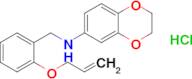 n-{[2-(prop-2-en-1-yloxy)phenyl]methyl}-2,3-dihydro-1,4-benzodioxin-6-amine hydrochloride