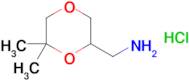 (6,6-Dimethyl-1,4-dioxan-2-yl)methanamine hydrochloride