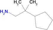 2-Cyclopentyl-2-methylpropan-1-amine