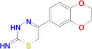 5-(2,3-dihydro-1,4-benzodioxin-6-yl)-3,6-dihydro-2H-1,3,4-thiadiazin-2-imine