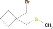 1-(Bromomethyl)-1-[(methylsulfanyl)methyl]cyclobutane