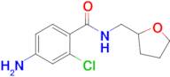 4-Amino-2-chloro-n-(oxolan-2-ylmethyl)benzamide