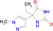 5-Ethyl-5-(1-methyl-1h-pyrazol-4-yl)imidazolidine-2,4-dione