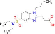 3-[1-butyl-5-(diethylsulfamoyl)-1h-1,3-benzodiazol-2-yl]propanoic acid