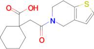 1-(2-Oxo-2-{4h,5h,6h,7h-thieno[3,2-c]pyridin-5-yl}ethyl)cyclohexane-1-carboxylic acid