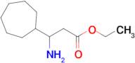 ethyl 3-amino-3-cycloheptylpropanoate