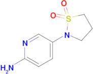 2-(6-Aminopyridin-3-yl)-1lambda6,2-thiazolidine-1,1-dione