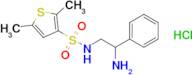 n-(2-Amino-2-phenylethyl)-2,5-dimethylthiophene-3-sulfonamide hydrochloride