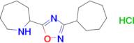 2-(3-Cycloheptyl-1,2,4-oxadiazol-5-yl)azepane hydrochloride