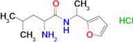 2-Amino-n-[1-(furan-2-yl)ethyl]-4-methylpentanamide hydrochloride