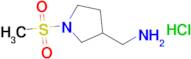 (1-Methanesulfonylpyrrolidin-3-yl)methanamine hydrochloride