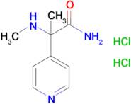 2-(Methylamino)-2-(pyridin-4-yl)propanamide dihydrochloride