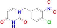 1-[(4-chloro-3-nitrophenyl)methyl]-1,2,3,4-tetrahydropyrimidine-2,4-dione