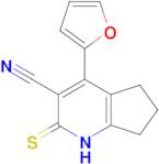 4-(furan-2-yl)-2-sulfanylidene-1H,2H,5H,6H,7H-cyclopenta[b]pyridine-3-carbonitrile