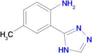 4-methyl-2-(4H-1,2,4-triazol-3-yl)aniline