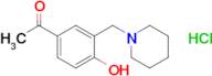 1-[4-hydroxy-3-(piperidin-1-ylmethyl)phenyl]ethan-1-one hydrochloride