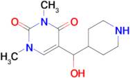 5-[hydroxy(piperidin-4-yl)methyl]-1,3-dimethyl-1,2,3,4-tetrahydropyrimidine-2,4-dione