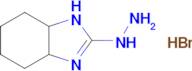 2-Hydrazinyl-3a,4,5,6,7,7a-hexahydro-1h-1,3-benzodiazole hydrobromide