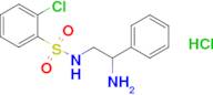 n-(2-Amino-2-phenylethyl)-2-chlorobenzene-1-sulfonamide hydrochloride