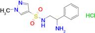 n-(2-Amino-2-phenylethyl)-1-methyl-1h-pyrazole-4-sulfonamide hydrochloride