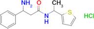 3-Amino-3-phenyl-n-[1-(thiophen-2-yl)ethyl]propanamide hydrochloride