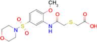 2-[({[2-methoxy-5-(morpholine-4-sulfonyl)phenyl]carbamoyl}methyl)sulfanyl]acetic acid