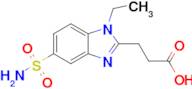 3-(1-Ethyl-5-sulfamoyl-1h-1,3-benzodiazol-2-yl)propanoic acid
