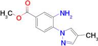 Methyl 3-amino-4-(4-methyl-1h-pyrazol-1-yl)benzoate