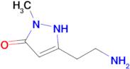 5-(2-aminoethyl)-2-methyl-2,3-dihydro-1H-pyrazol-3-one