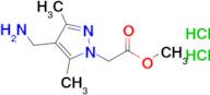 Methyl 2-[4-(aminomethyl)-3,5-dimethyl-1h-pyrazol-1-yl]acetate dihydrochloride