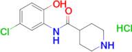 n-(5-Chloro-2-hydroxyphenyl)piperidine-4-carboxamide hydrochloride