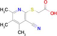 2-[(3-cyano-4,5,6-trimethylpyridin-2-yl)sulfanyl]acetic acid