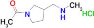 1-{3-[(methylamino)methyl]pyrrolidin-1-yl}ethan-1-one hydrochloride