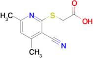 2-[(3-cyano-4,6-dimethylpyridin-2-yl)sulfanyl]acetic acid