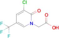 2-[3-chloro-2-oxo-5-(trifluoromethyl)-1,2-dihydropyridin-1-yl]acetic acid