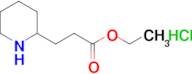 Ethyl 3-(piperidin-2-yl)propanoate hydrochloride