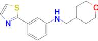 n-(Oxan-4-ylmethyl)-3-(1,3-thiazol-2-yl)aniline