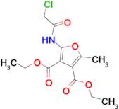 3,4-Diethyl 2-(2-chloroacetamido)-5-methylfuran-3,4-dicarboxylate