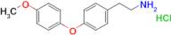2-[4-(4-methoxyphenoxy)phenyl]ethan-1-amine hydrochloride