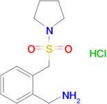 {2-[(pyrrolidine-1-sulfonyl)methyl]phenyl}methanamine hydrochloride