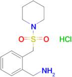 {2-[(piperidine-1-sulfonyl)methyl]phenyl}methanamine hydrochloride