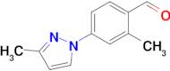 2-Methyl-4-(3-methyl-1h-pyrazol-1-yl)benzaldehyde