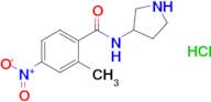 2-Methyl-4-nitro-n-(pyrrolidin-3-yl)benzamide hydrochloride