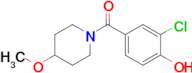 2-Chloro-4-(4-methoxypiperidine-1-carbonyl)phenol