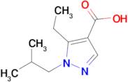 5-Ethyl-1-(2-methylpropyl)-1h-pyrazole-4-carboxylic acid