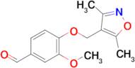 4-[(dimethyl-1,2-oxazol-4-yl)methoxy]-3-methoxybenzaldehyde