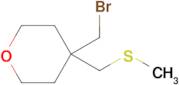 4-(Bromomethyl)-4-[(methylsulfanyl)methyl]oxane