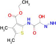 ethyl 2-(2-diazenyl-2-hydroxyacetamido)-4,5-dimethylthiophene-3-carboxylate