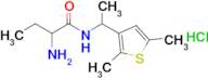 2-Amino-n-[1-(2,5-dimethylthiophen-3-yl)ethyl]butanamide hydrochloride