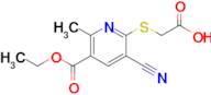 2-{[3-cyano-5-(ethoxycarbonyl)-6-methylpyridin-2-yl]sulfanyl}acetic acid